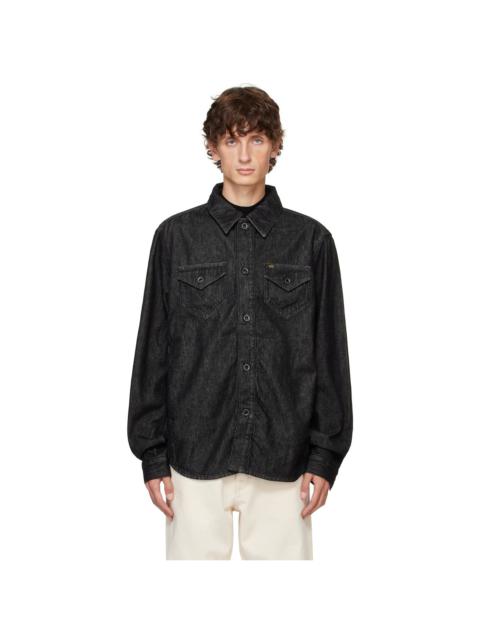 TIGER OF SWEDEN Black Orb Denim Jacket