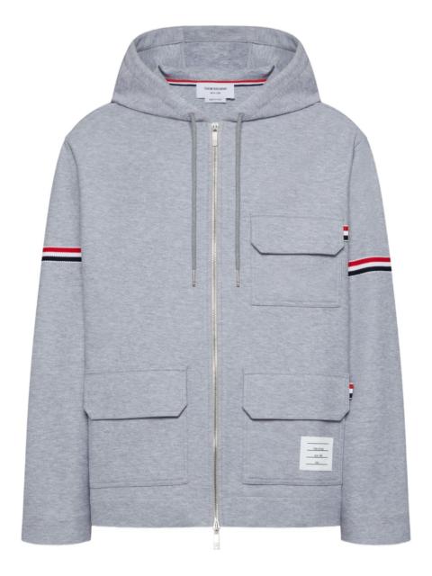 Thom Browne zip-fastening hooded jacket