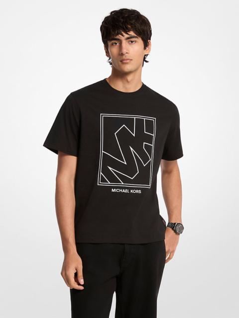 MICHAEL KORS Graphic Logo Cotton T-Shirt