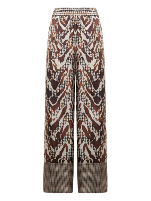 Pierre-Louis Mascia houndstooth-pattern trousers