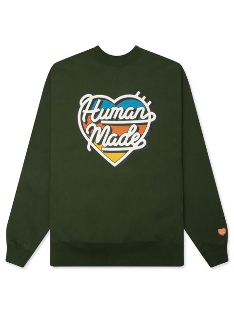 Human Made HEAVYWEIGHT SWEATSHIRT - GREEN