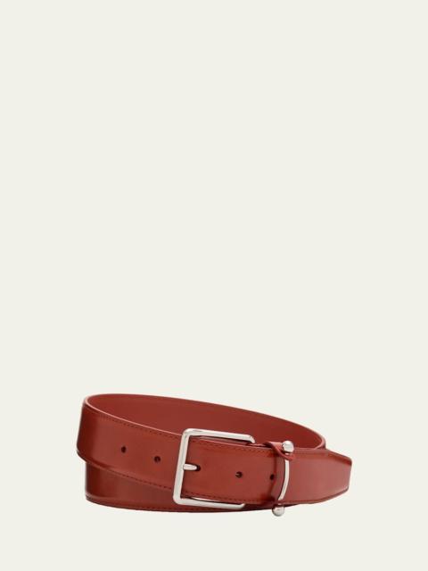 Christian Louboutin Men's Chambeliss Collar-Pin Smooth Leather Belt
