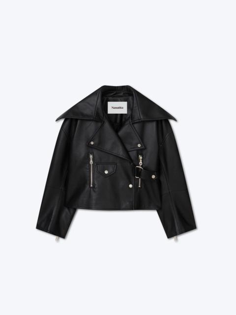 Nanushka ADO - Regenerated leather jacket - Black