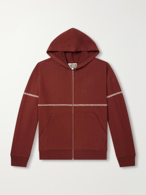 KARTIK RESEARCH Rabari Cotton-Jersey Zip-Up Hoodie