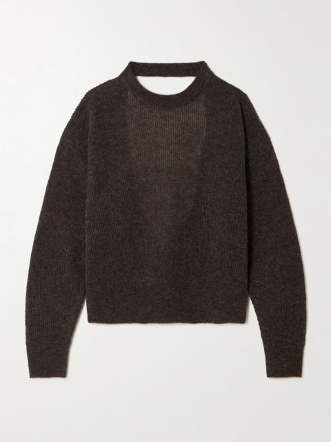 HAIKURE Blair Open-back Ribbed-knit Sweater