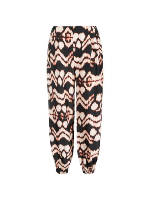 ULLA JOHNSON abstract-print straight trousers