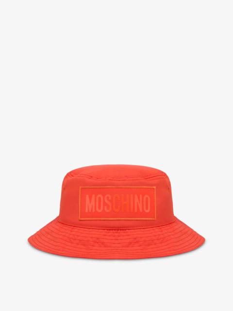 Moschino LOGO PATCH NYLON BUCKET HAT