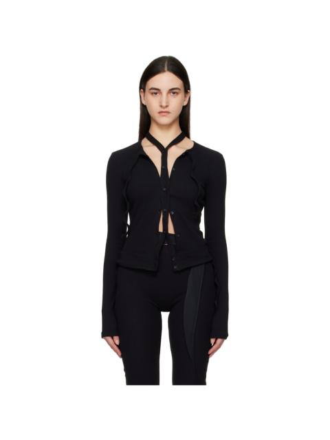OTTOLINGER Black Double Closure Cardigan
