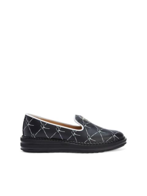 Giuseppe Zanotti Tim logo-lettering loafers