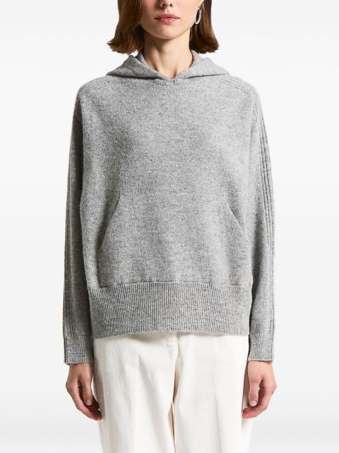 PESERICO hooded ribbed knitwear