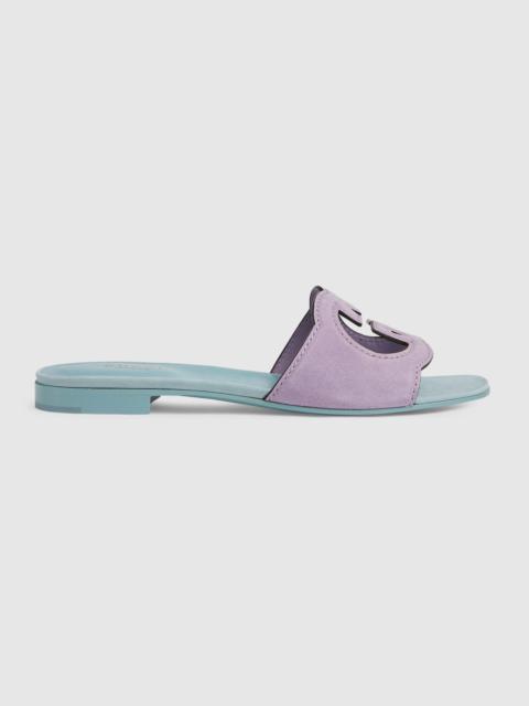 Women's Interlocking G cut-out sandal