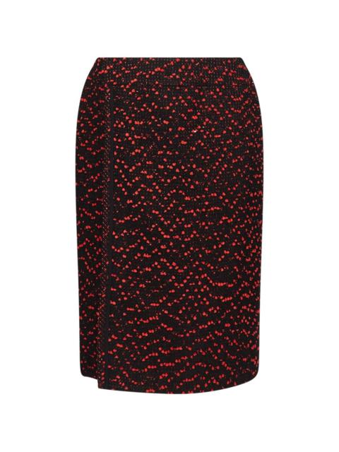ELIE SAAB tweed midi skirt