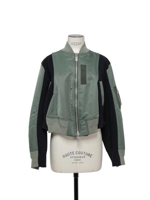 sacai Nylon Twill x Knit Blouson | sacai | REVERSIBLE