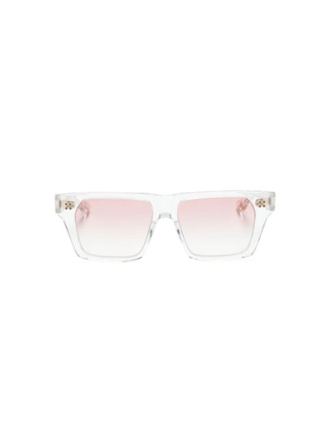 DITA logo-print square-frame sunglasses