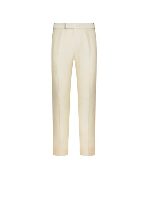WOOL SILK FAILLE ATTICUS TROUSER