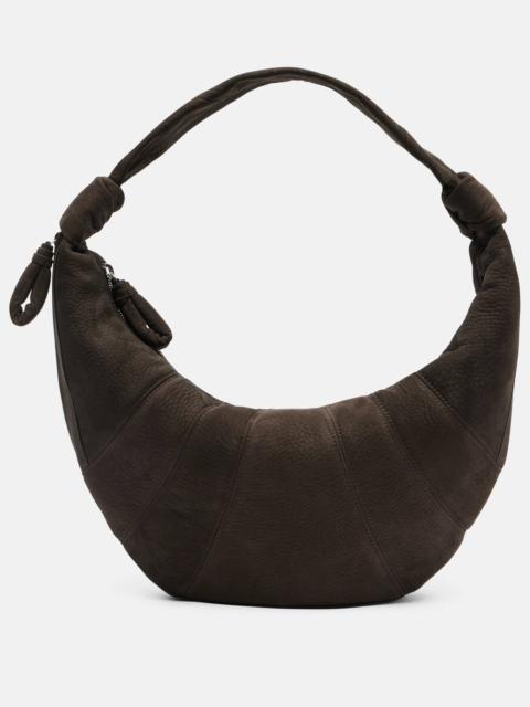 Lemaire Fortune Croissant Small suede shoulder bag