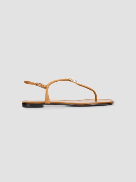 Giuseppe Zanotti Women's Hobby Leather Thong Sandals - Cuir