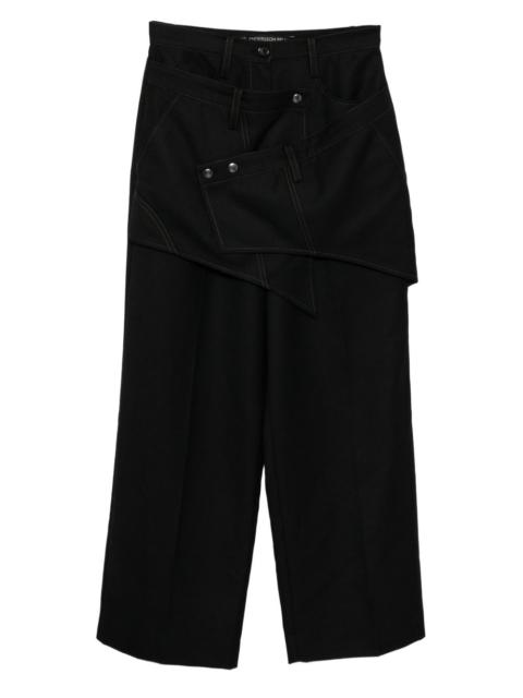 Andersson Bell crossover-wrap trousers