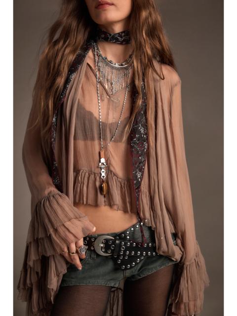 FREE PEOPLE Full Sleeve Frill Top