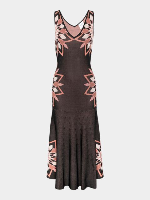 MISA Ruthie Knit Midi Dress