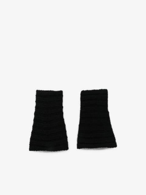 LISA YANG Zarie ribbed-knit fingerless gloves