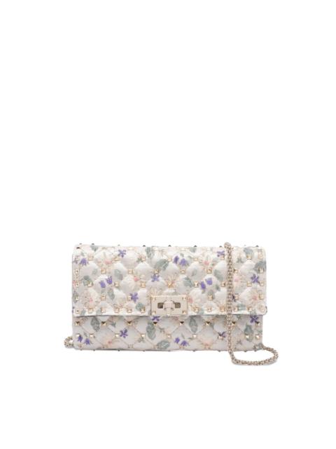 Valentino quilted floral-print crossbody bag