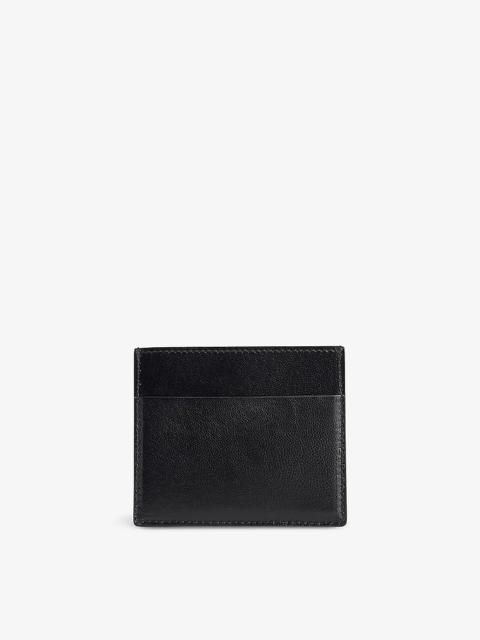 Square Slip-Pocket Leather Card Holder