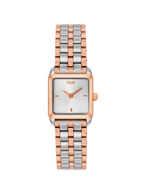 TOUS Analog Watch with steel and rose-colored steel bracelet TOUS 1950