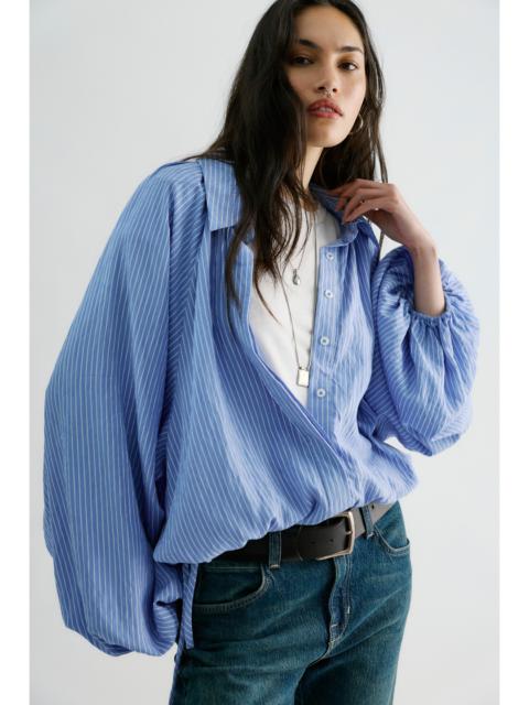FREE PEOPLE We The Free In My Bubble Button Down Top
