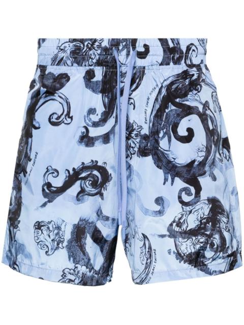 Watercolour Couture-print deck shorts