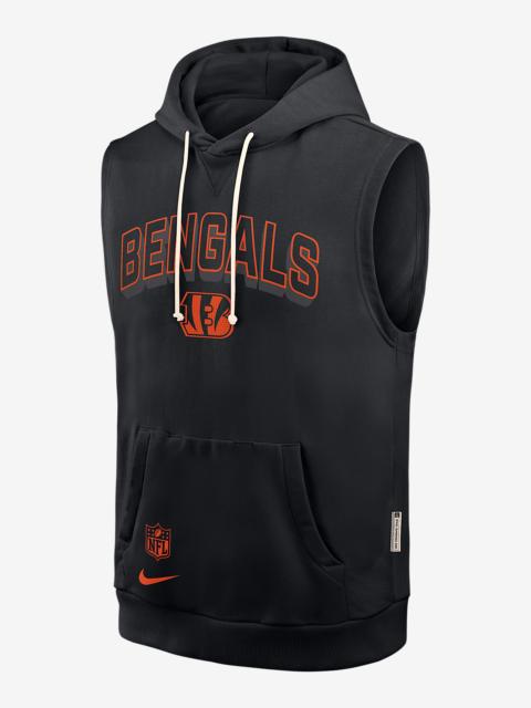 Nike Cincinnati Bengals Sideline Men's Nike Dri-FIT NFL Sleeveless Pullover Hoodie