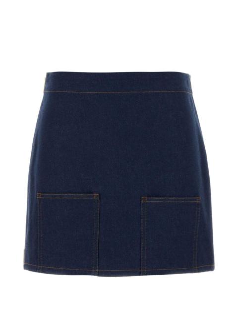 FENDI denim mini skirt