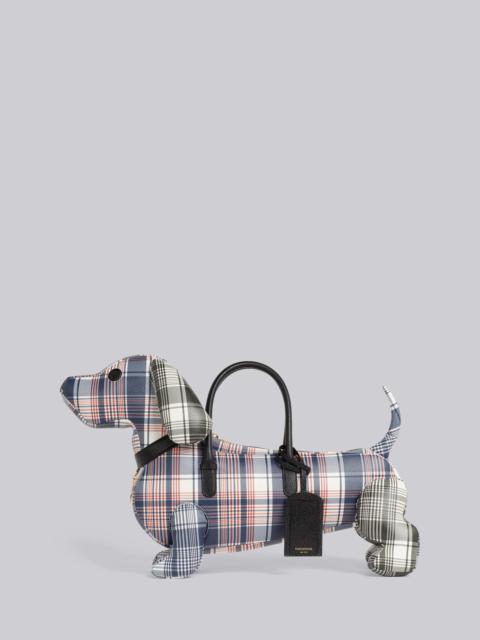 Thom Browne Multicolor Madras Printed Caviar Hector Bag