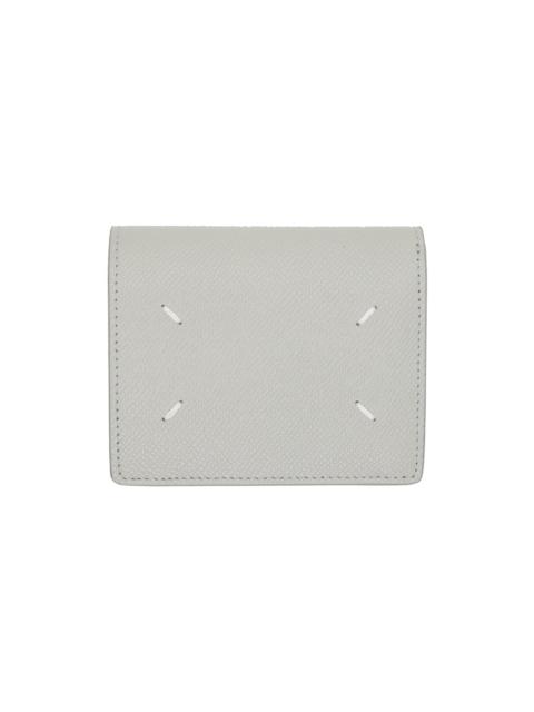 Gray Four Stitches Wallet