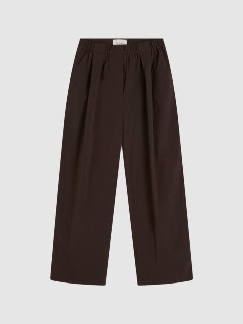 ST. AGNI Relaxed Pleat Pants - Bark