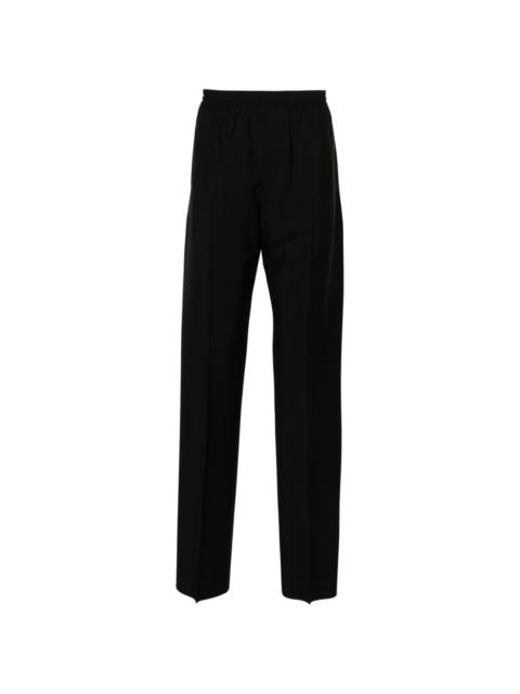 mid-rise tapered trousers