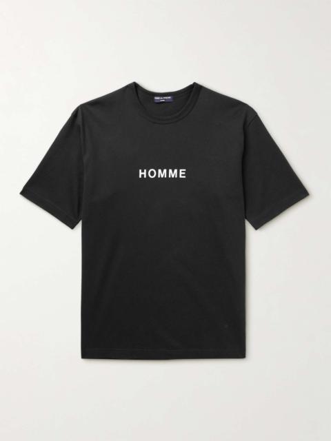 Comme des Garçons Homme Logo-Print Cotton-Jersey T-Shirt