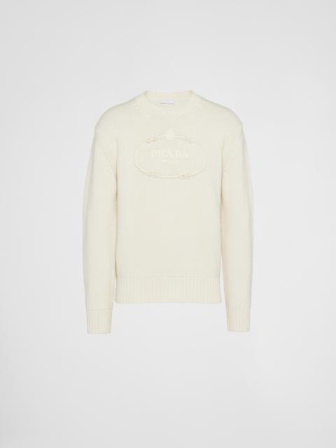 Wool and cashmere crew-neck sweater