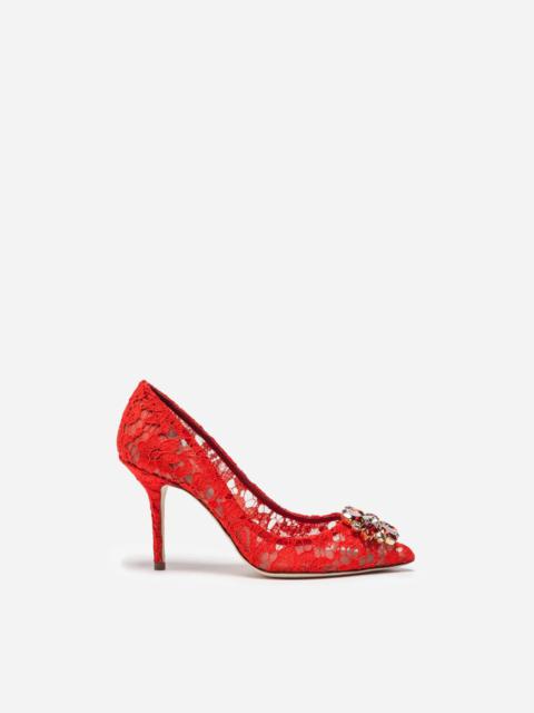 Dolce & Gabbana Pump in Taormina lace with crystals