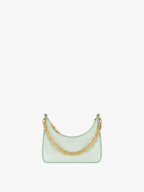 Givenchy MINI MOON CUT OUT BAG IN LEATHER WITH CHAIN