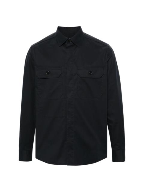 ZEGNA chest-pocket cotton shirt