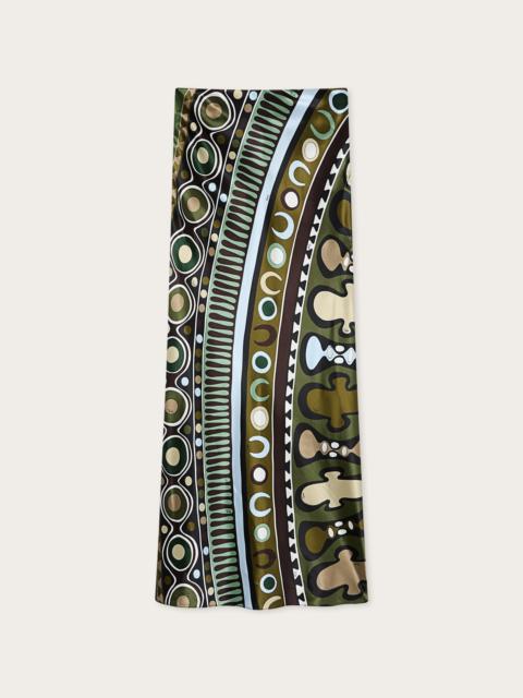 PUCCI SOLEIL PRINT SATIN SKIRT