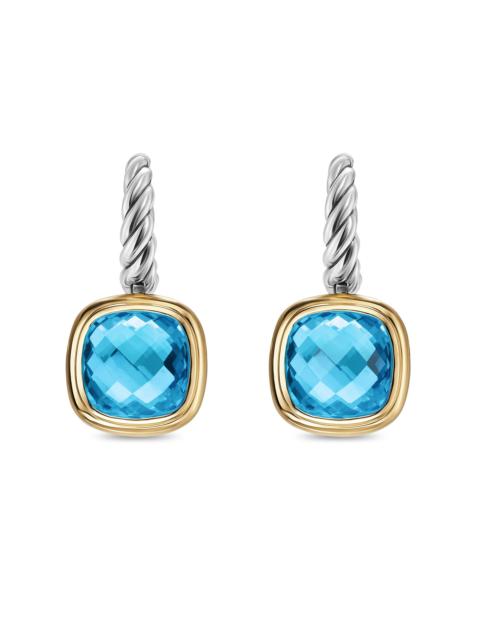 DAVID YURMAN Women's Albion Drop Earrings in Sterling Silver - Blue Topaz