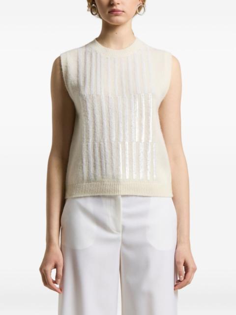 PESERICO sequin-embellishment vest