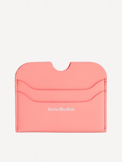 Acne Studios Logo Electric Pink Card Holder