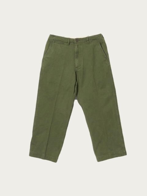 BEAMS PLUS MIL Trousers Herringbone - Olive