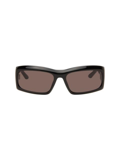 GUCCI Black Rectangular Frame Sunglasses