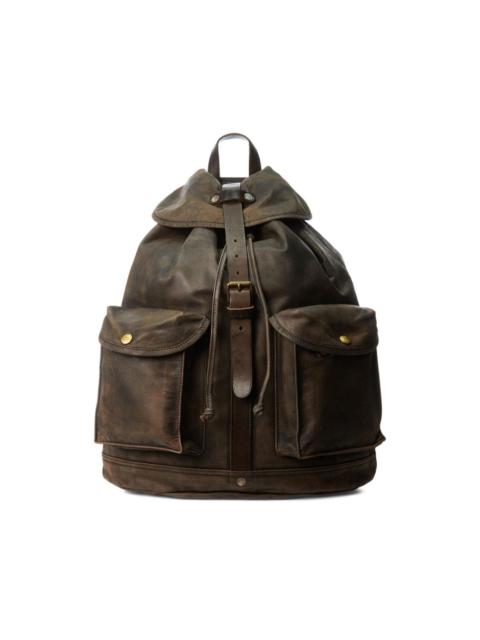 RRL by Ralph Lauren distressed leather rucksack