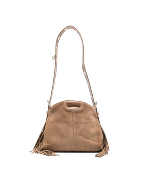 maje mini Miss M suede bag