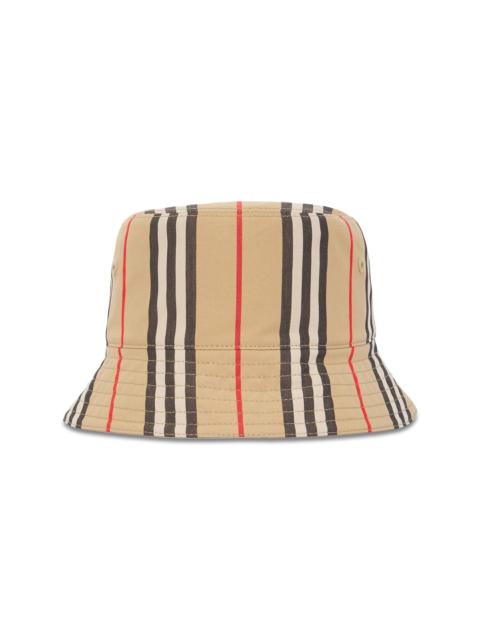 reversible icon stripe bucket hat